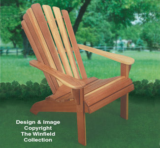 Adirondack Chair Wood Project Plan - The Winfield Collection
