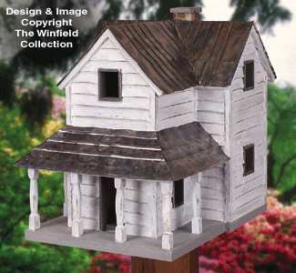 All 5 Rustic Birdhouse Patterns (BH30, 33, 34, 35 & W1195BH) - The Winfield Collection