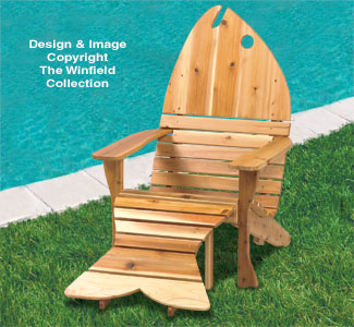 Adirondack Fish Chair-Ottoman Plans - The Winfield Collection