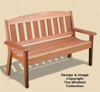 Garden Bench Woodworking Plans - The Winfield Collection