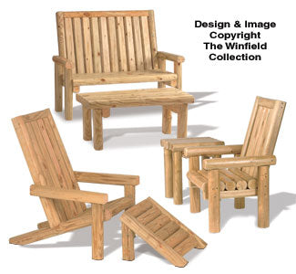 Landscape Timber Furniture Plan Set (YF21, YF24, & YF35) - The Winfield Collection