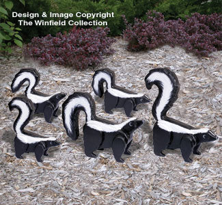 3D Life-Size Skunks Woodcrafting Pattern - The Winfield Collection