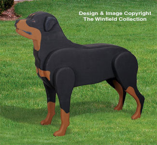 3D Life-Size Rottweiler Woodcraft Pattern - The Winfield Collection
