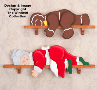 Lazy Mrs. Claus and Gingerbread Man Pattern - The Winfield Collection