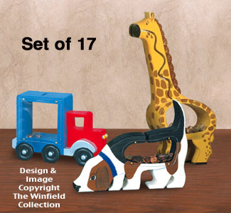 17 Wooden Bank Patterns (BANK, BANK2 & CS4001) - The Winfield Collection