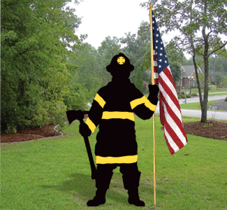 Fireman Shadow Woodcrafting Pattern - The Winfield Collection