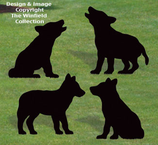 Wolf Pup Shadows Woodcraft Pattern - The Winfield Collection