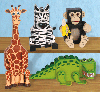 Zoo Animal Patio Paver Pals Pattern - The Winfield Collection