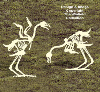 Skeleton Chickens Woodcrafting Pattern - The Winfield Collection