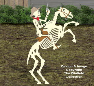 Skeleton Horse Rider Woodcraft Pattern - The Winfield Collection