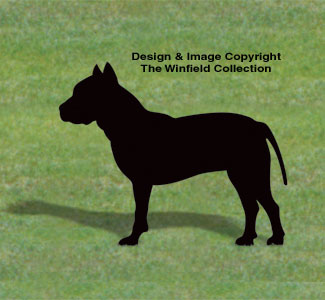 Pitbull Shadow Wood Pattern - The Winfield Collection