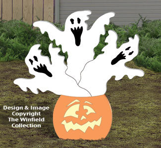 Haunted Pumpkin Woodcraft Pattern - The Winfield Collection
