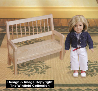 Doll Bench Wood Pattern - The Winfield Collection