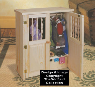 Doll Armoire Wood Pattern - The Winfield Collection