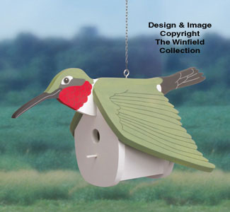 Hummingbird Birdhouse Wood Pattern - The Winfield Collection