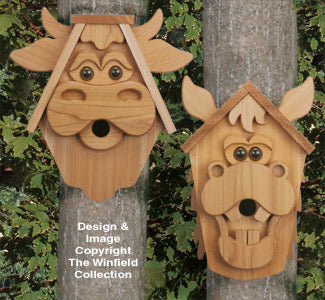 Cow & Horse Birdhouse Woodcraft Patterns - The Winfield Collection