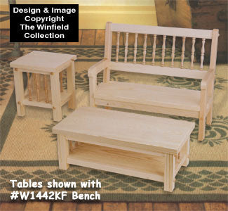 Doll Coffee and End Table Wood Pattern - The Winfield Collection