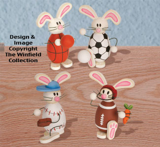 Sport Bunnies Woodcraft Plan - The Winfield Collection