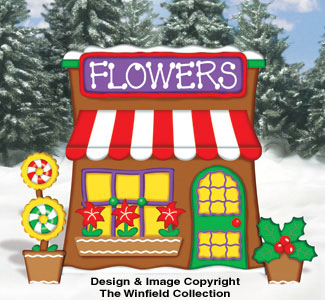 Gingerbread Flower Shop Pattern - The Winfield Collection