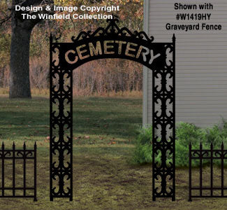 Graveyard Entrance Woodcraft Pattern - The Winfield Collection