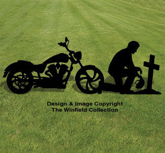 Biker Prayer Shadow Wood Pattern - The Winfield Collection