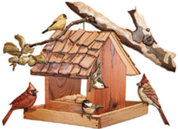 Gathering Place Birdfeeder Intarsia Project Pattern - The Winfield Collection