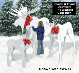 GIGANTIC Cow and Calf Moose Premium Woodcraft Pattern - The Winfield Collection