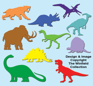 Bedroom Wall Dinosaur Pattern Set - The Winfield Collection