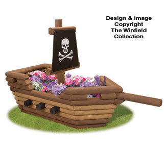 Landscape Timber Pirate Ship Planter Plans - The Winfield Collection