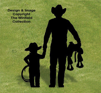Cowboy and Son Shadow Wood Pattern - The Winfield Collection