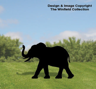 Small Elephant Shadow Wood Pattern - The Winfield Collection