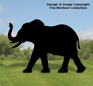 Large Elephant Shadow Wood Pattern - The Winfield Collection