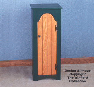 Ironing Board Cabinet Woodworking Plan(F) - The Winfield Collection