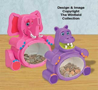 Fat Elephant & Hippo Banks Pattern - The Winfield Collection