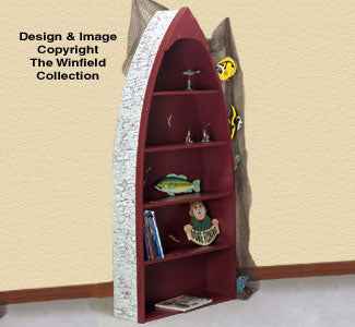 Large Rowboat Shelf Wood Plan
