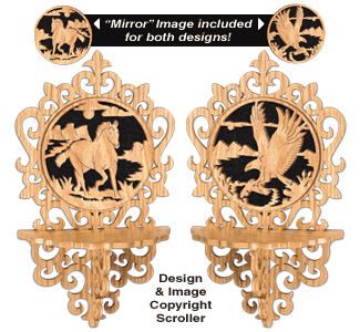 "Mirror Image" Wildlife Shelf Pattern Set - The Winfield Collection