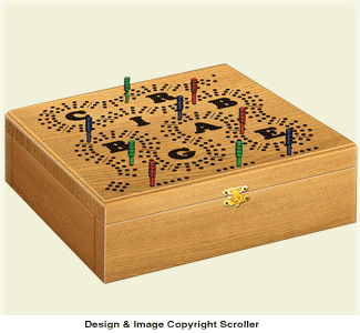 Cribbage Board Box Pattern #4 - The Winfield Collection