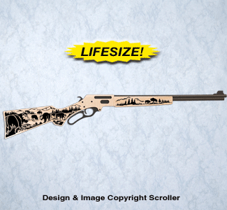 Buffalo Rifle Wall Art Pattern - The Winfield Collection