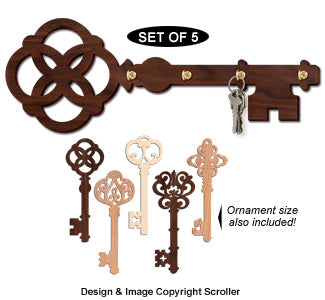 Ornate Key Hanger & Ornament Pattern Set #1 - The Winfield Collection