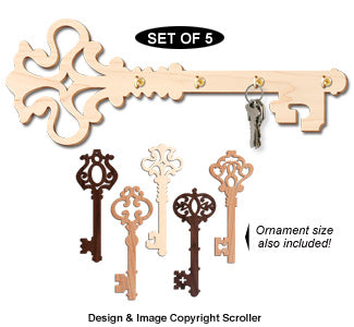 Ornate Key Hanger & Ornament Pattern Set #2 - The Winfield Collection