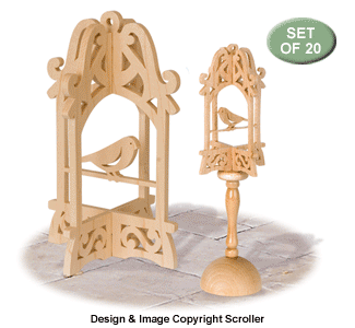 Slotted Birdcage Designs Scroll Saw Pattern - The Winfield Collection