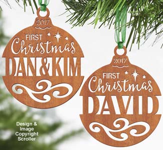 First Christmas Ornaments Pattern Set - Downloadable - The Winfield Collection