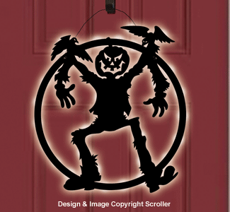 Lighted Scarecrow Door Decor Design Pattern - The Winfield Collection