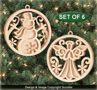 3D Christmas Ornaments Design Pattern - The Winfield Collection
