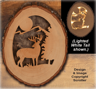 Lighted Whitetail Round Pattern - The Winfield Collection