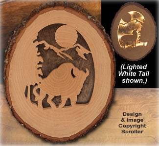 Lighted Bison Round Pattern - The Winfield Collection