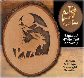 Lighted Moose Round Pattern - The Winfield Collection