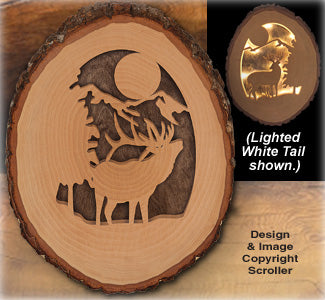 Lighted Elk Round Pattern - The Winfield Collection