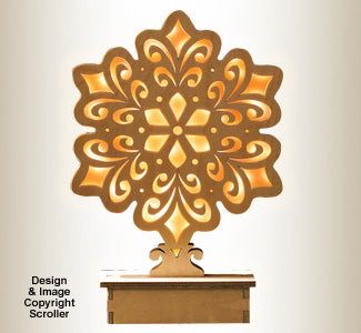 Lighted Mantel Snowflake Pattern - The Winfield Collection