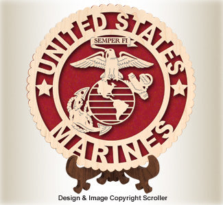Military Seal & Stand Design (Marines) Pattern - The Winfield Collection